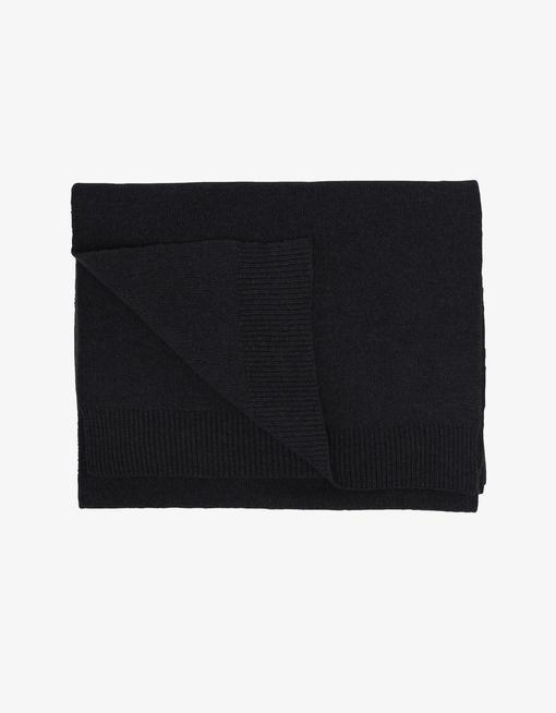 Colorful Standard Merino Wool Schal Deep Black Damen schwarz